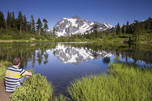 picture lake en Mount Shuksan