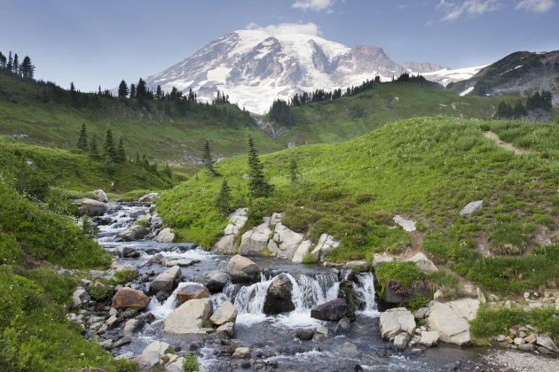 breng een bezoek aan Mount Rainier N.P.