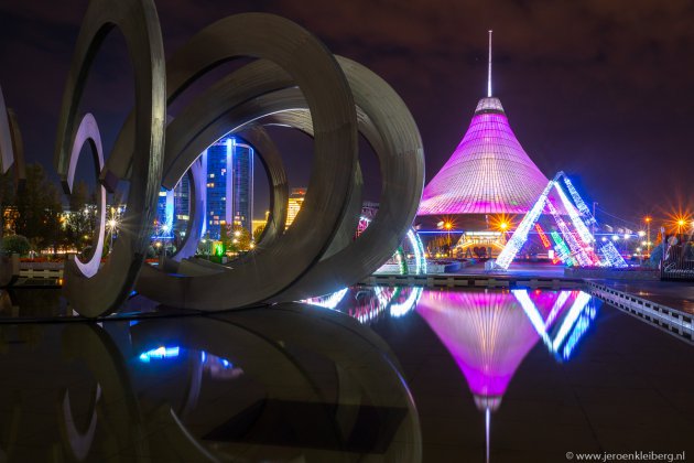 Feestverlichting in Astana