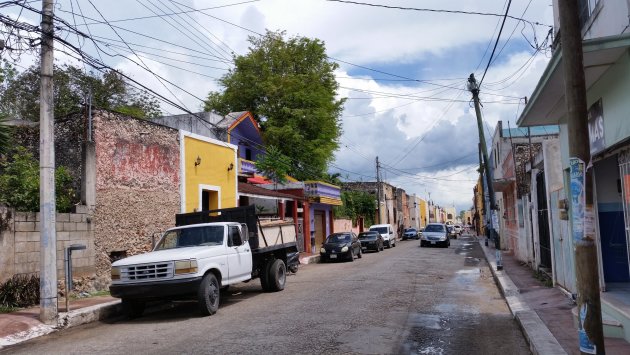 A street in Valladolid, Mexico