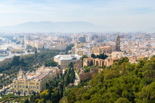 Uitzicht over Malaga