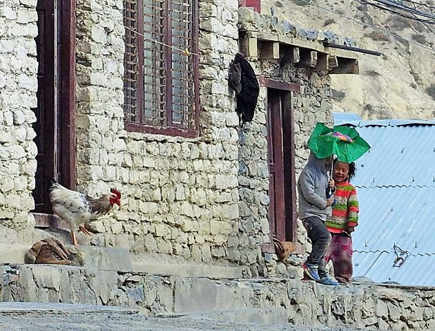 In een Himalayadorp