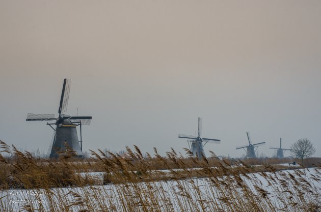 Winters Kinderdijk