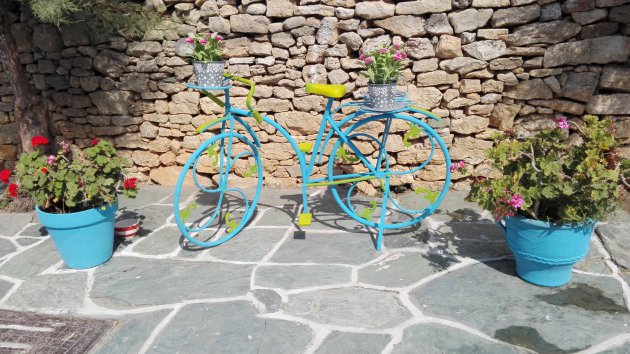 Fietskunst op Folegandros