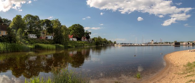 Een zelf gevonden camperplek in Riga