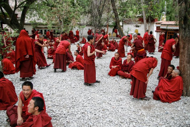 Debatteren in Tibet