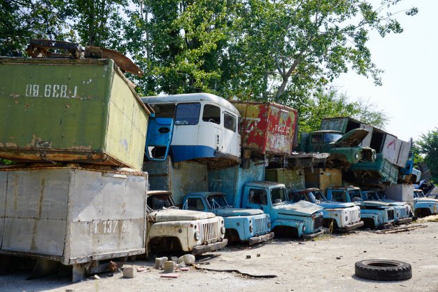 Verlaten autofabriek