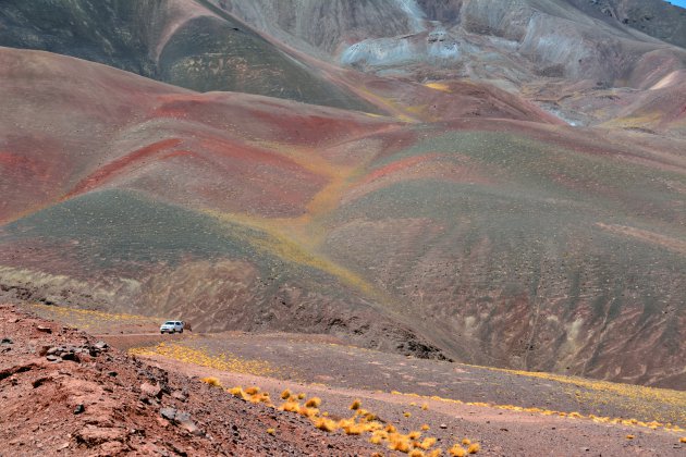 De weg naar de Laguna Brava