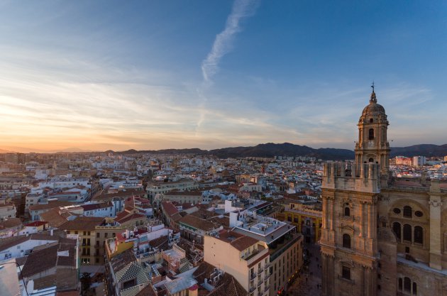 Rooftopview over Malaga