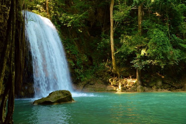 Erawan watervallen, Thailand