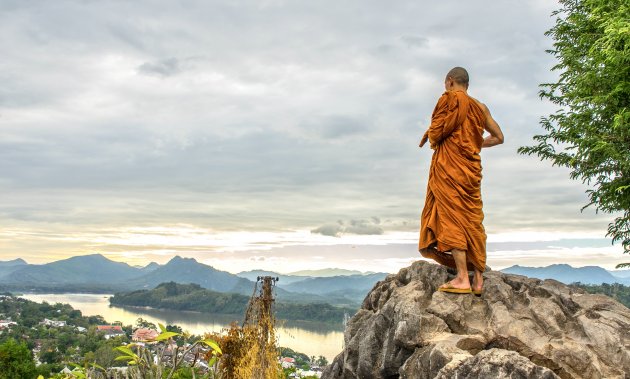 Zonsondergang op Phousi Hill Luang Prabang