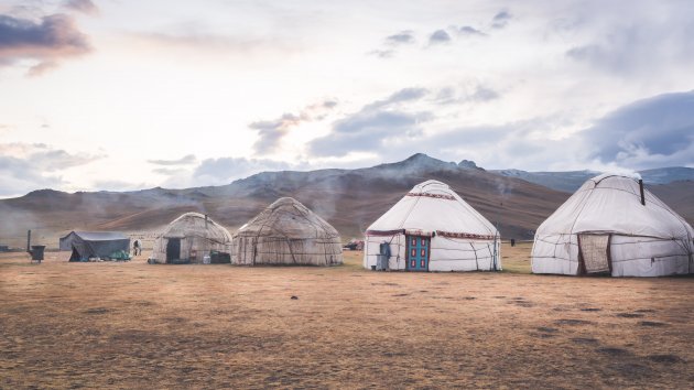 Yurts in Kirgizië