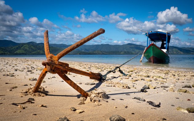 Verlaten stranden op 17 Islands