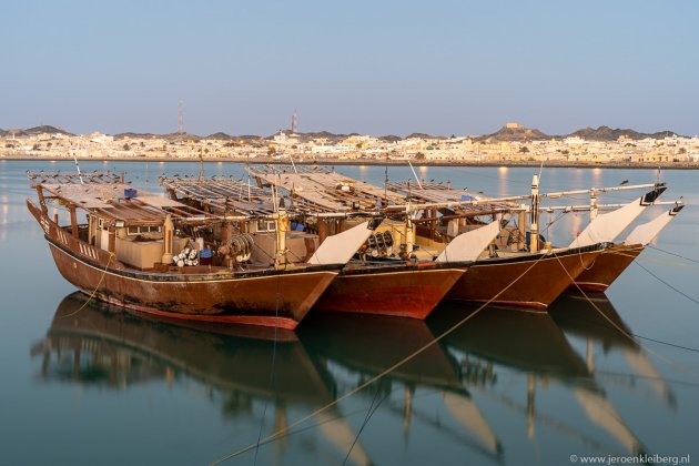 De haven van Masirah Island