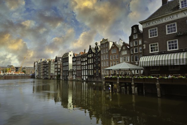 Amsterdam achter het Centraal Station