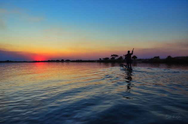 Er is niets mooier dan een zonsondergang in Afrika...