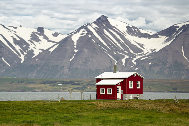 IJsland Akureyri Eyjafjordur (fjord)