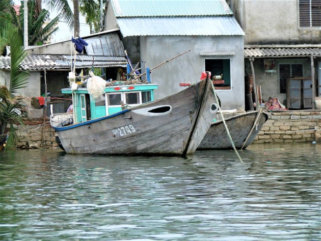 Vissersboot in Hoi An.