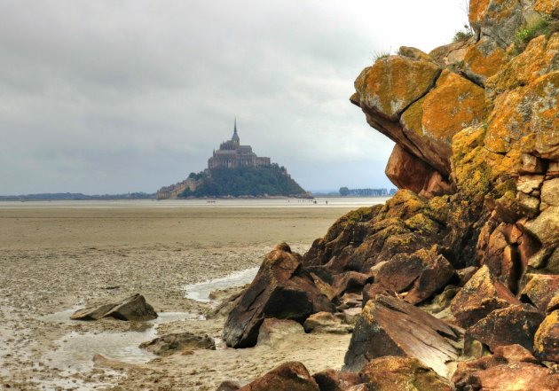 Mont Saint-Michel vanaf Tombelaine