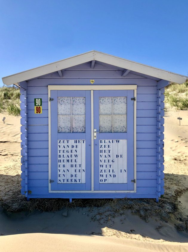 Strandhuisje op Texel