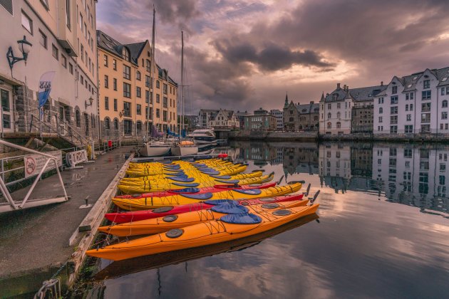 Kajakken in Alesund