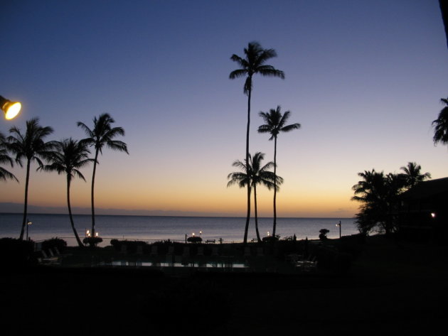 Zonsondergang eiland Molokai