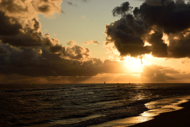 Strand van Vlieland 's ochtends vroeg