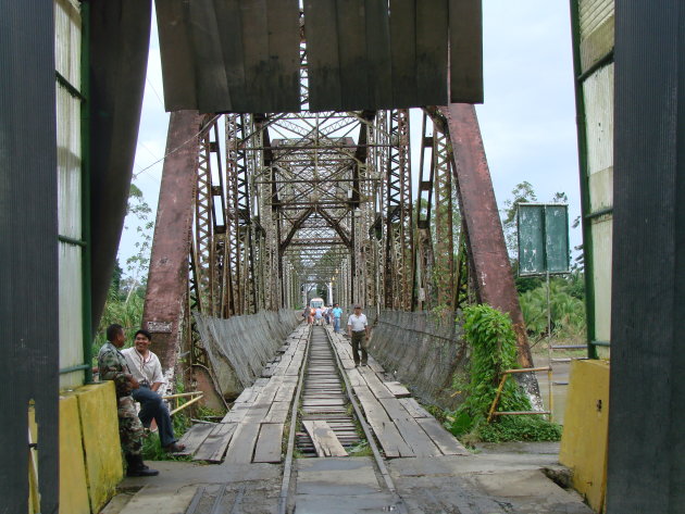 Grensovergang tussen Costa Rica en Panama.