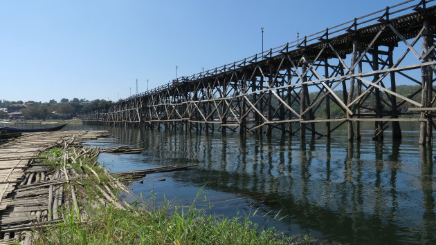 Houten brug in Sangkhlaburi