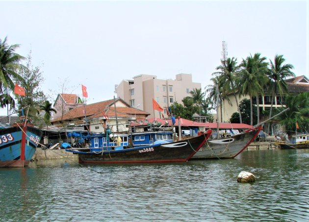 Vissersboten in Hoi An.