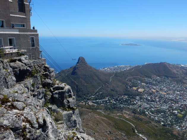 Altijd prachtig uitzicht vanaf De Tafelberg