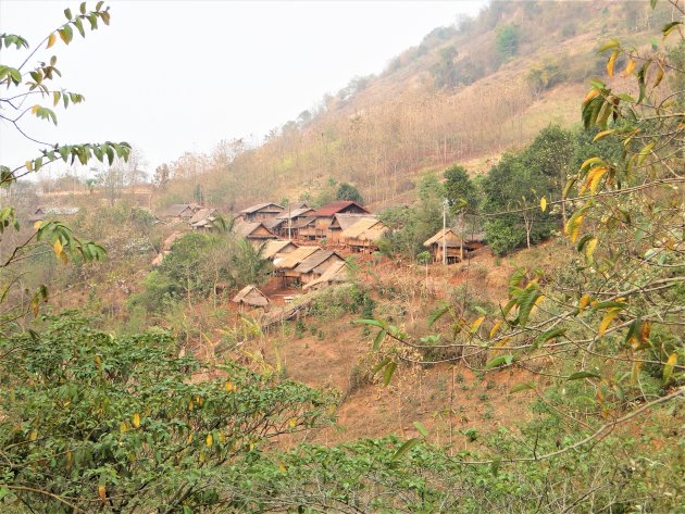 Bergdorpje in Laos.