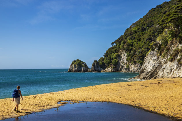 Het rustige gedeelte van het Abel Tasman N.P.