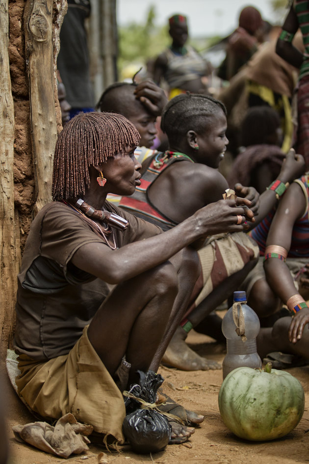 Ethiopië Omovallei Hamarvrouw