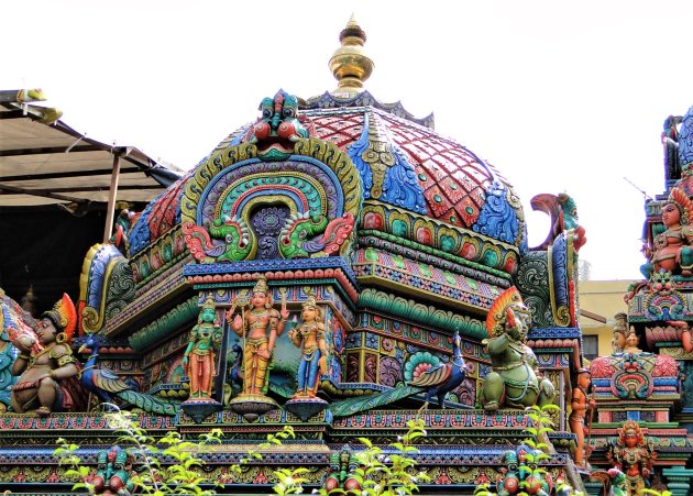 Koepel van Hindoe Tempel in Bangkok.