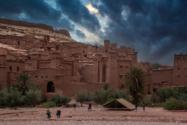 Een tent bij Ait-Ben-Haddou