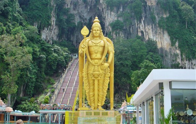 De Batu Caves in KL.