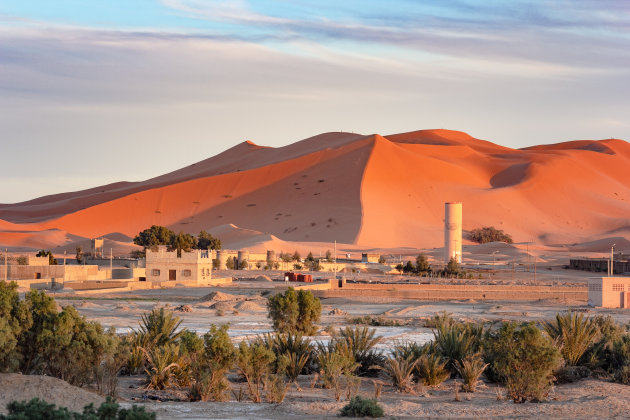 Zonsondergang bij Merzouga