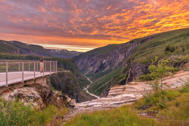 Uitzichtpunt over de canyon