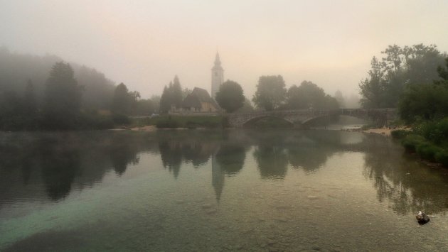 Ribčev Laz aan het Bohinj-meer