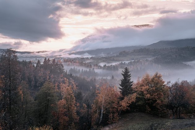 Slovenië in de herfst.