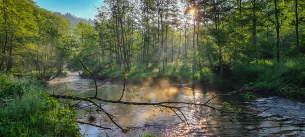 De Ourthe in de Belgische Ardennen