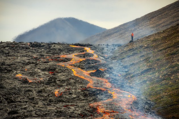 Vulkaan uitbarsting IJsland.