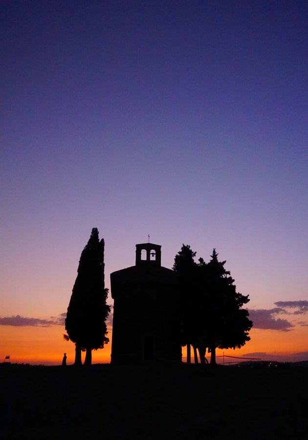 Silhouetten in de Val d'Orcia