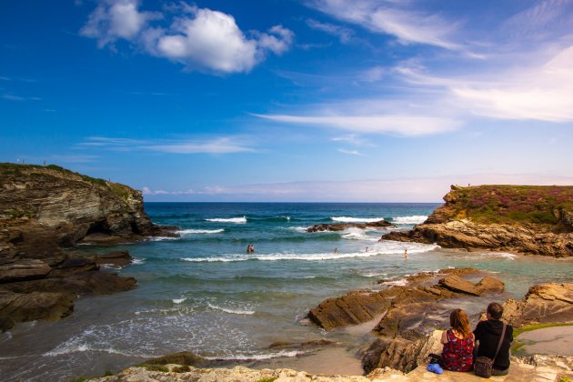 Baai bij Ribadeo.