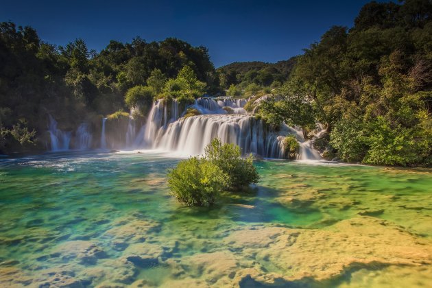 Skradinski buk waterval in het Krka N.P.