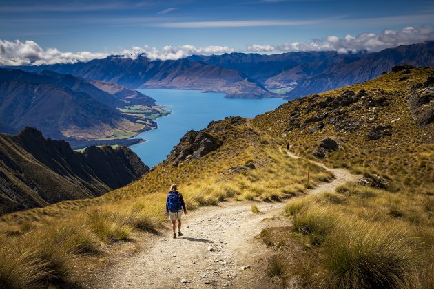 Wandelen naar de Isthmus peak