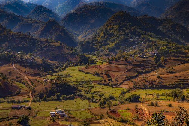 Terrasbouw in Myanmar