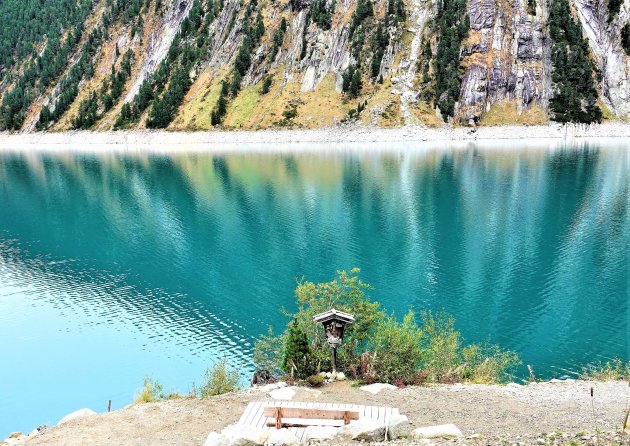 Wandeling langs de Stausee Schlegeis Speicher