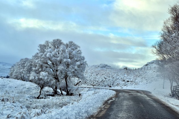 Winterlandschap in de Highlands